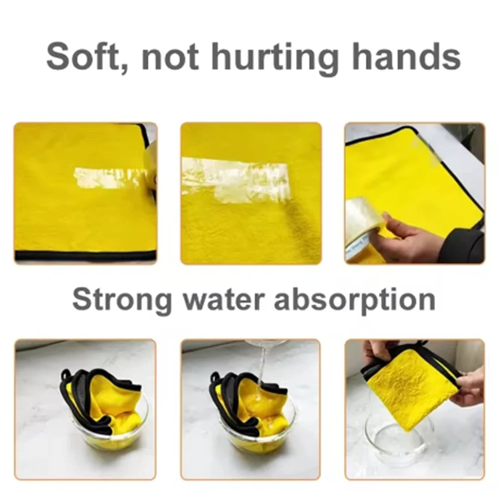 1/2/5 pcs ultra-fine fiber cleaning towels car cleaning cloth professional details car drying and washing towel accessories