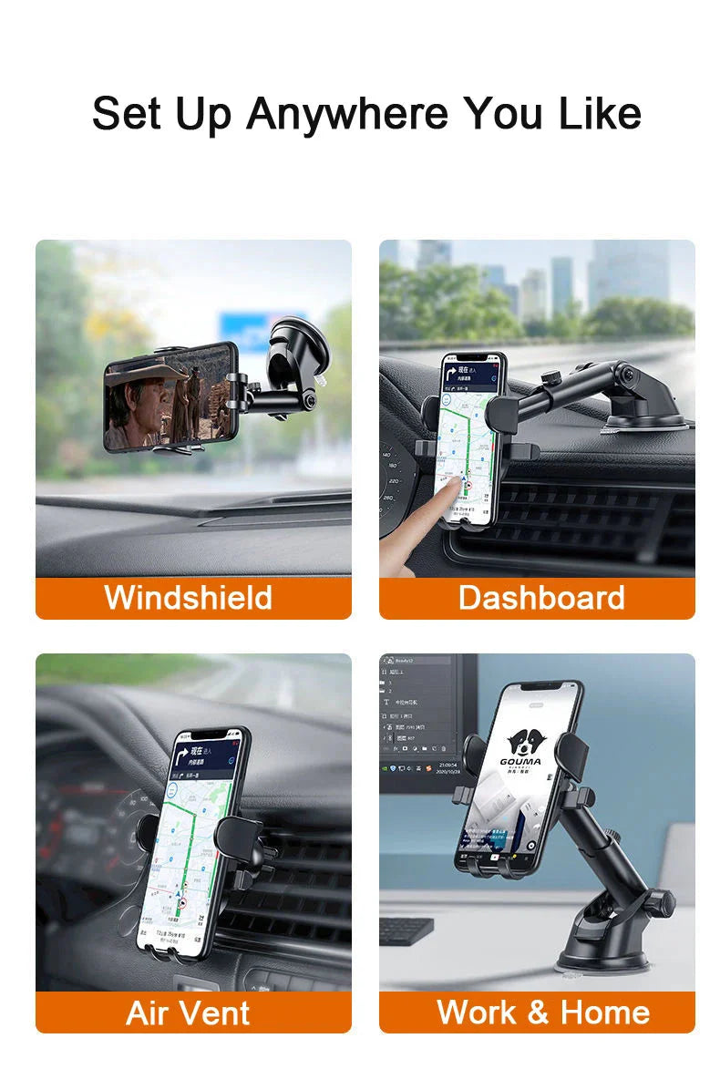 Car Dashboard Mobile Support Bracket for 4.0-7 Inch Smartphones