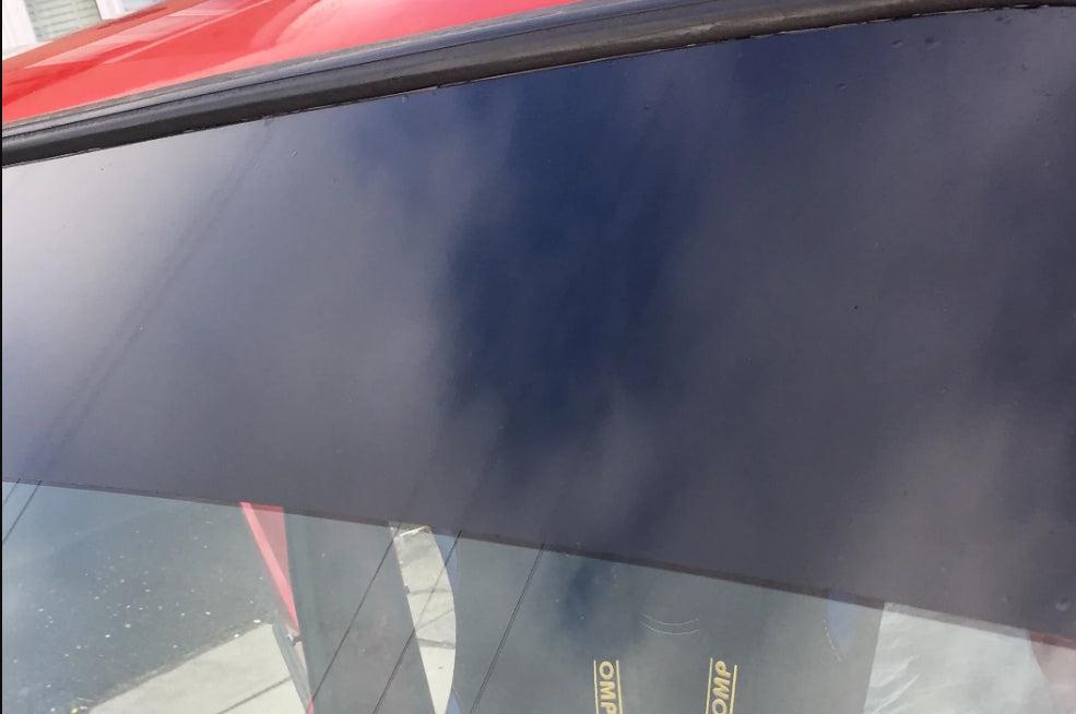 Gloss Black/matte black Sun Strip Universal Car Van Windscreen Sun strip 140cm 150cm 160cm