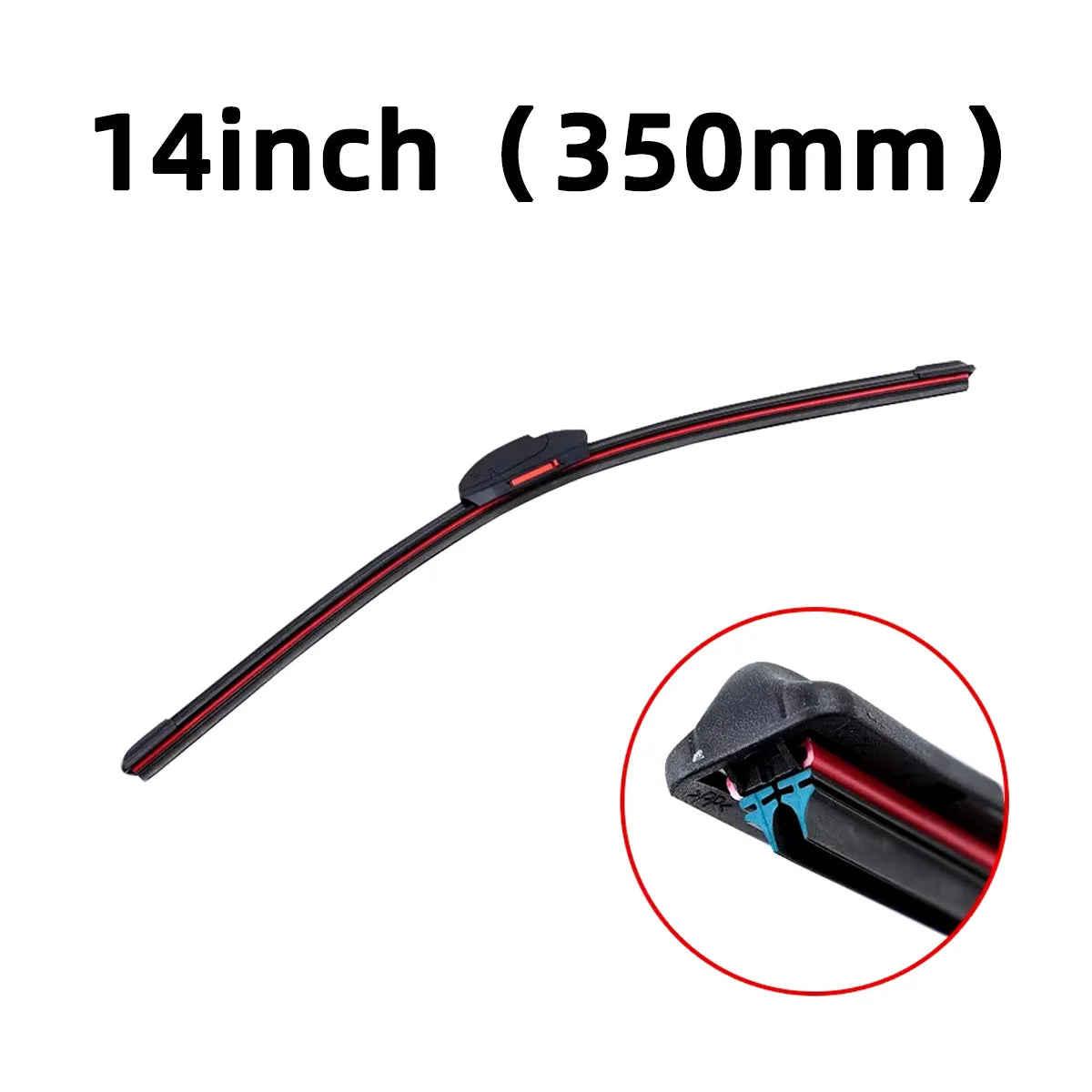 J U Hook Double Rubber Wiper Blades for Car Windshield Wipers 13 "14" 16 "18" 19 "20" 21 "22" 24 "26" 28 "Waterproof Wipers
