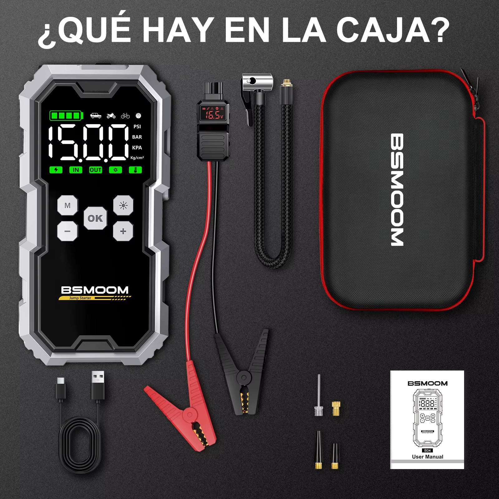 Power Bank 21800Mah/26800Mah Jump Starter Portable Charger Car Booster Auto Starting Device Emergency Car Battery Starter