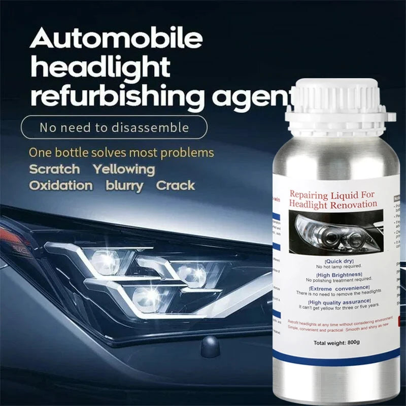 100/ 200/ 800Ml Car Headlight Restoration Liquid Car Headlight Polishing Evaporator Liquid Chemicals Headlight Headlights Liquid
