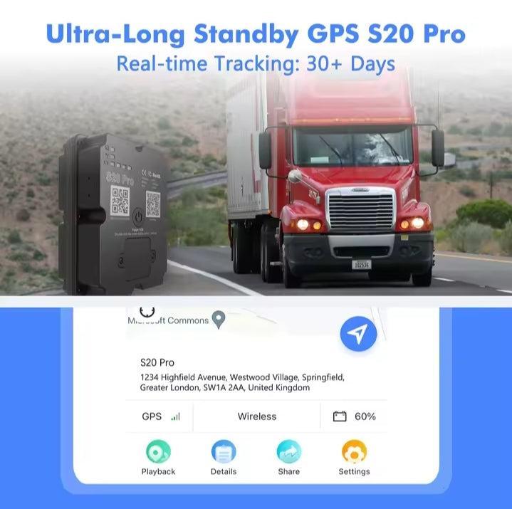 Real-time 30 Days Tracking 4G GPS Tracker Anti-theft Motorcycle Vehicle Car Track Locator for Auto Security with Affordable Fee