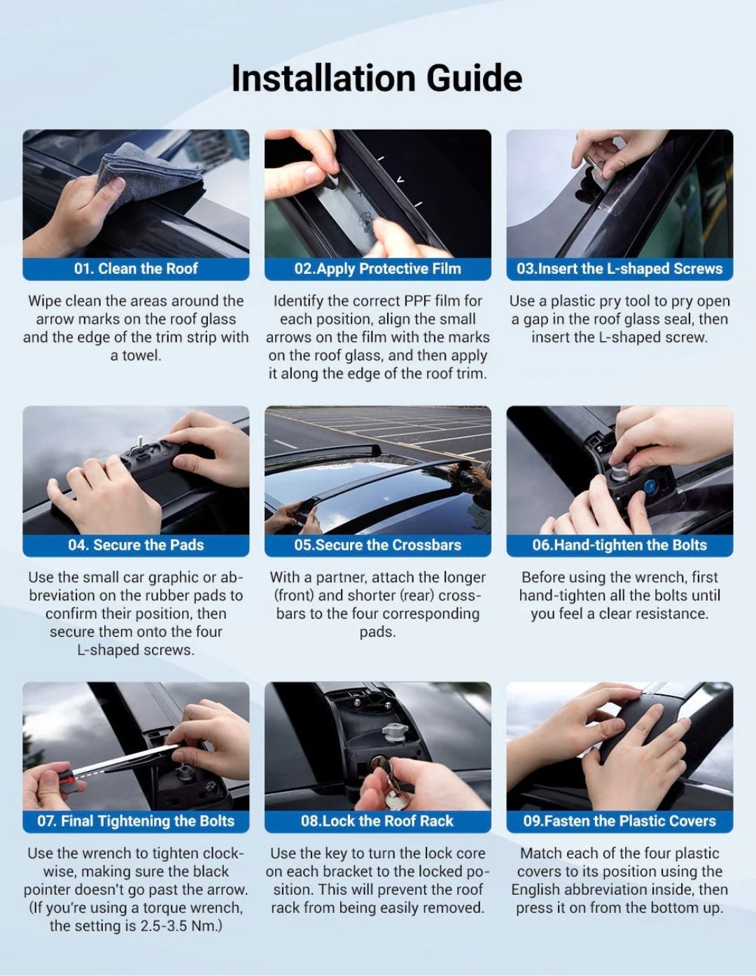 Premium Aluminum Roof Rack for Tesla Model 3 & Y