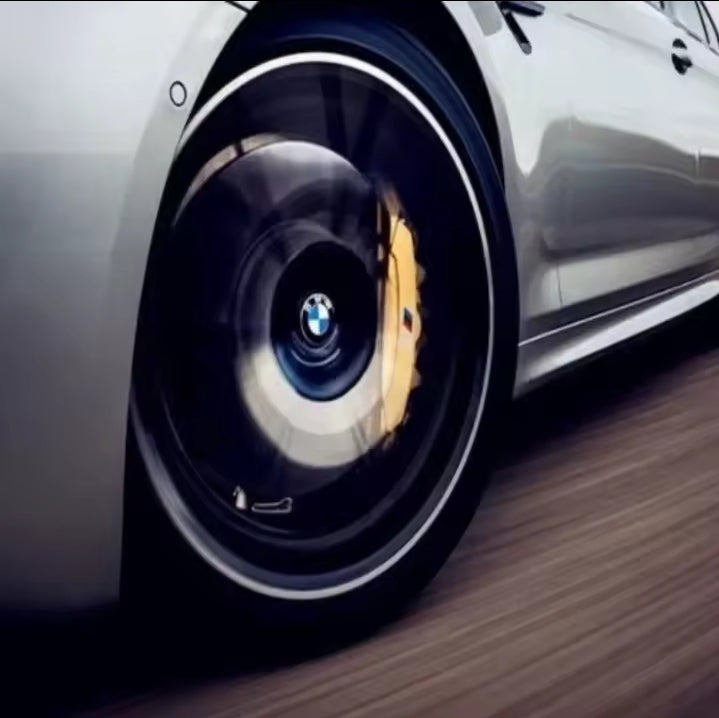 4PCS 56/68mm Floating Wheel Centre Caps for BMW 50th Anniversary – Fit E39 E46 E60 F10 F30 G20 X3 X5