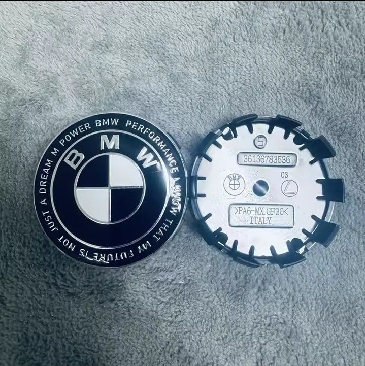 BMW GROUP 4Pcs 56/68mm Car Wheel Centre Hub Cap For BMW E87 M Performance E36 E46 E60 E90 E91 E92 E93 F30 F20 M3