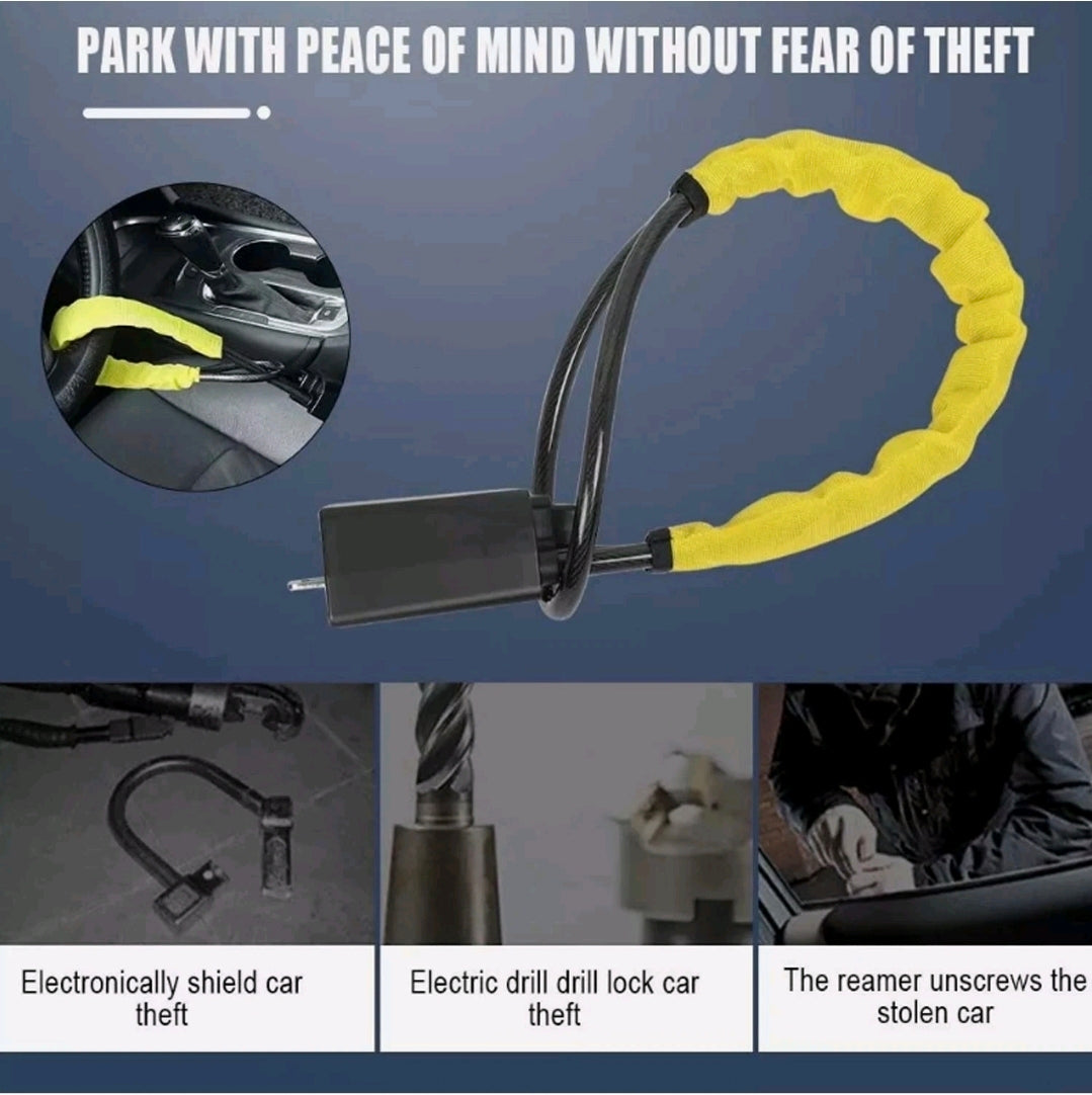 Steering Wheel Lock Titan Lock Car Accessories Anti-Theft Device High Visibility