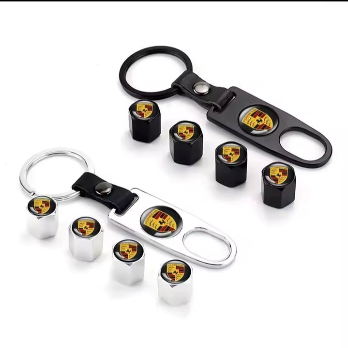 4pcs Car Wheel Tire Air Valve Core Caps Accessories For Porsche