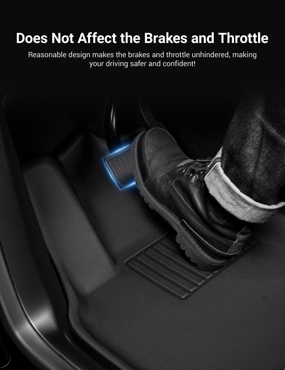 All-Weather 3D Floor Mats for Tesla Model 3 & Model Y – Custom Fit, Waterproof, Anti-Slip (3-Piece & 6-Piece Options)