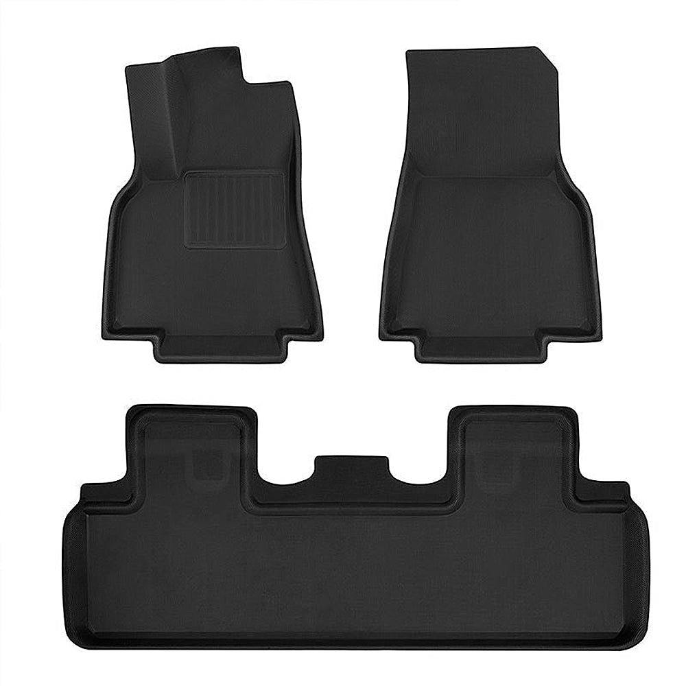 All-Weather 3D Floor Mats for Tesla Model 3 & Model Y – Custom Fit, Waterproof, Anti-Slip (3-Piece & 6-Piece Options)