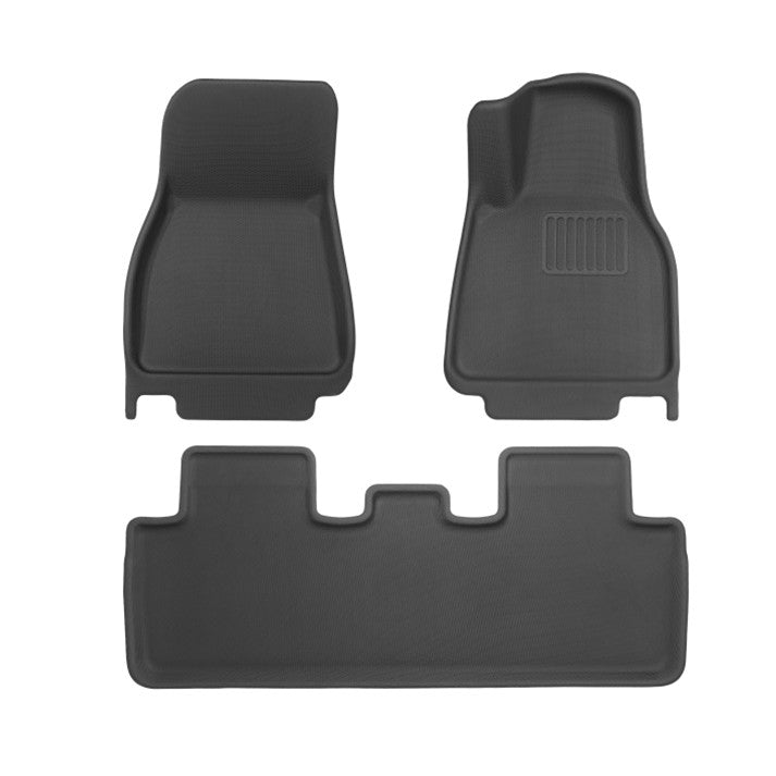 All-Weather 3D Floor Mats for Tesla Model 3 & Model Y – Custom Fit, Waterproof, Anti-Slip (3-Piece & 6-Piece Options)